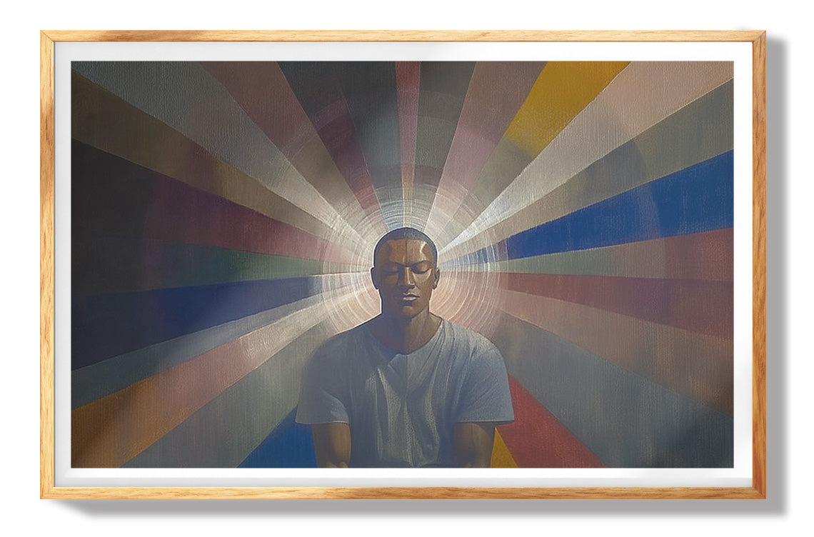 Black Woman Spiritual Meditation African American wall art view 73