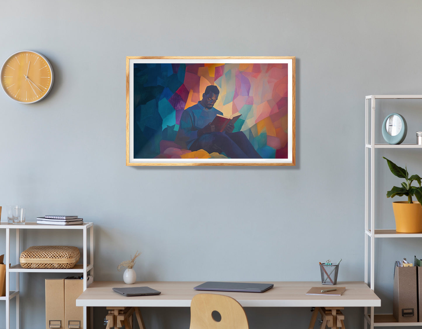 Black Man Radiant Portrait African American wall art view 78