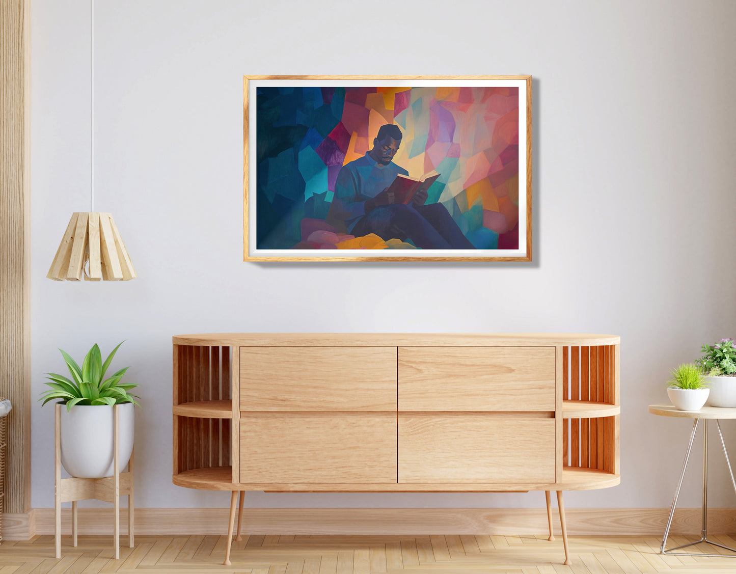 Black Man Radiant Portrait African American wall art view 74