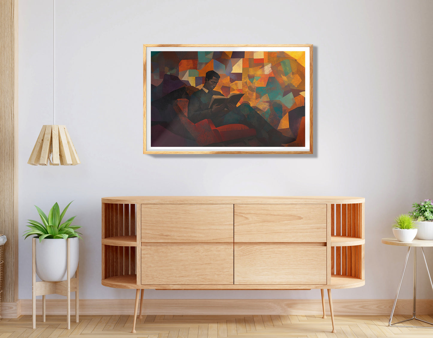 Black Woman Meditation Sunburst African American wall art view 74