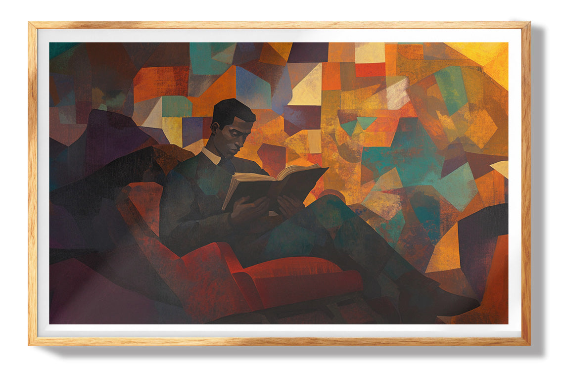 Black Woman Meditation Sunburst African American wall art view 73