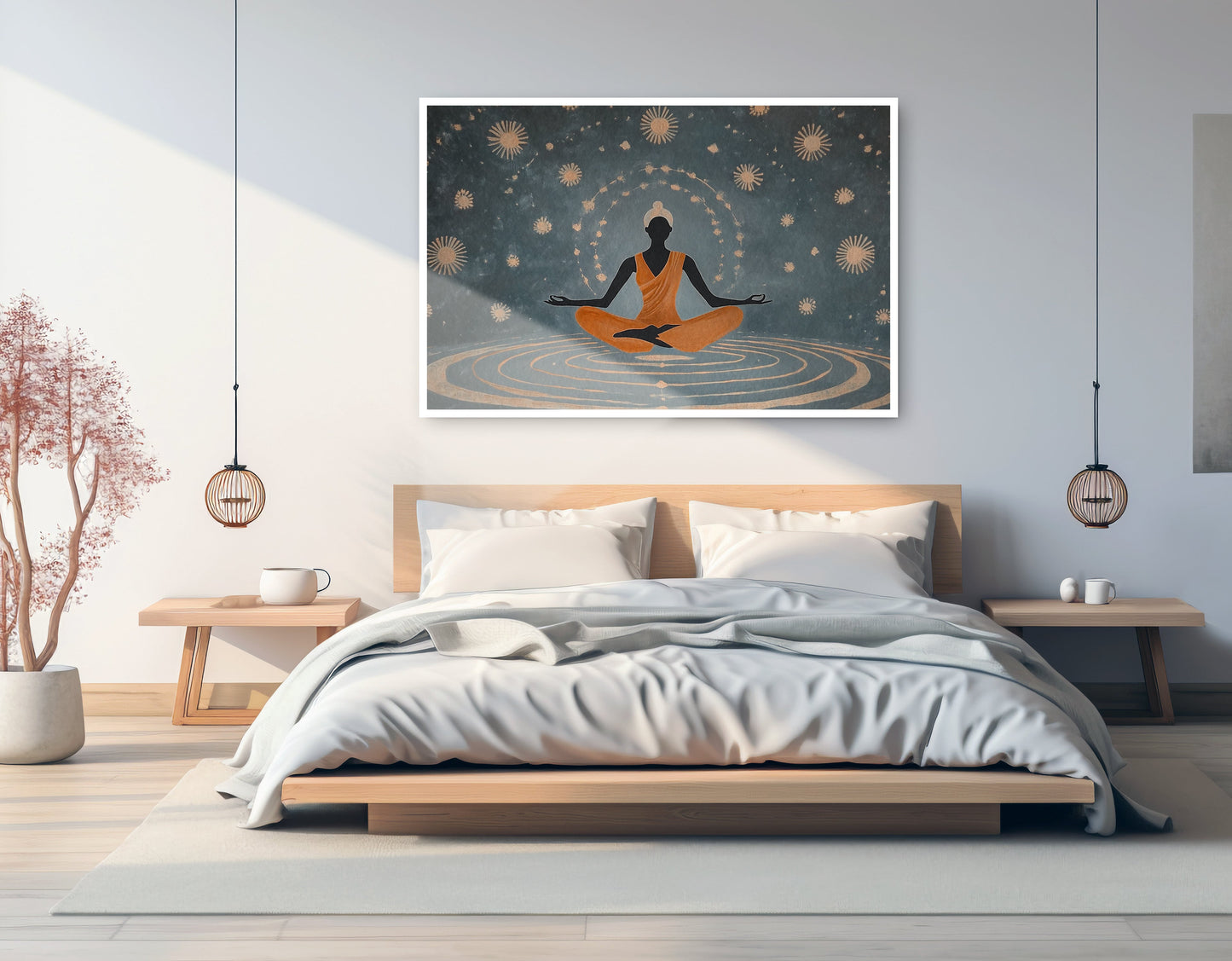 Black Woman Yoga Energy African American wall art artwork view