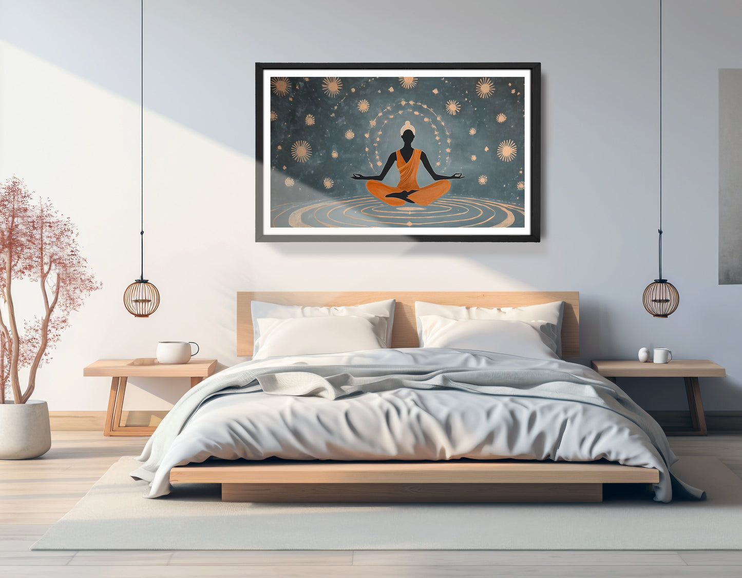 Black Woman Yoga Energy African American wall art view 69
