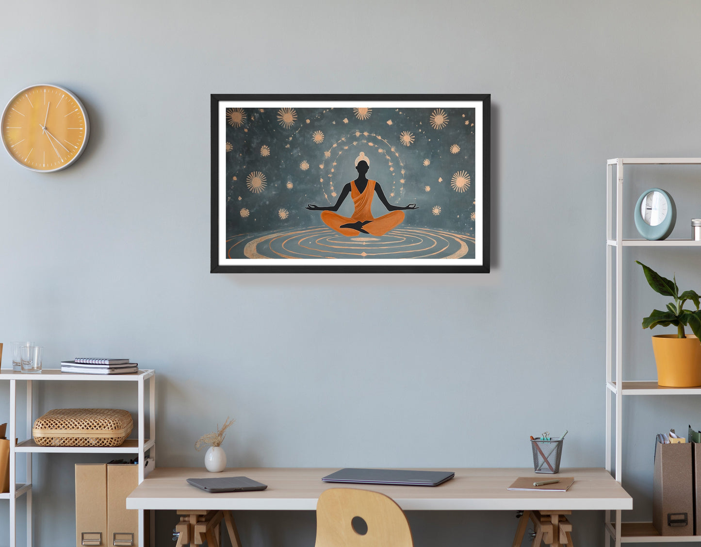 Black Woman Yoga Energy African American wall art view 72
