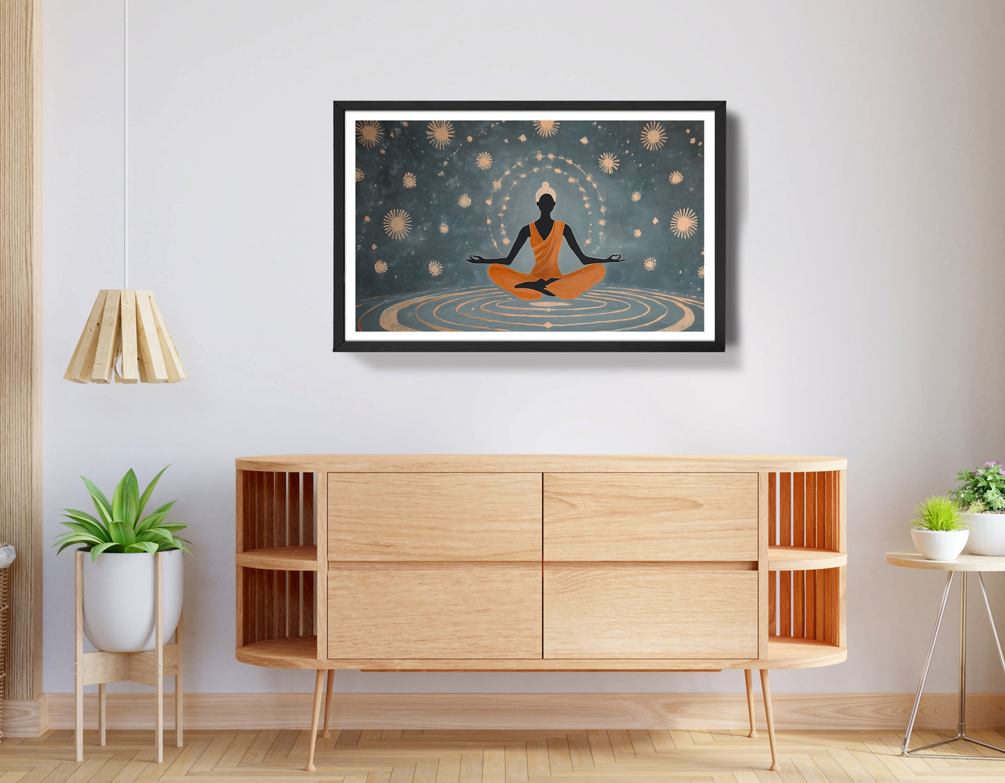 Black Woman Yoga Energy African American wall art view 68