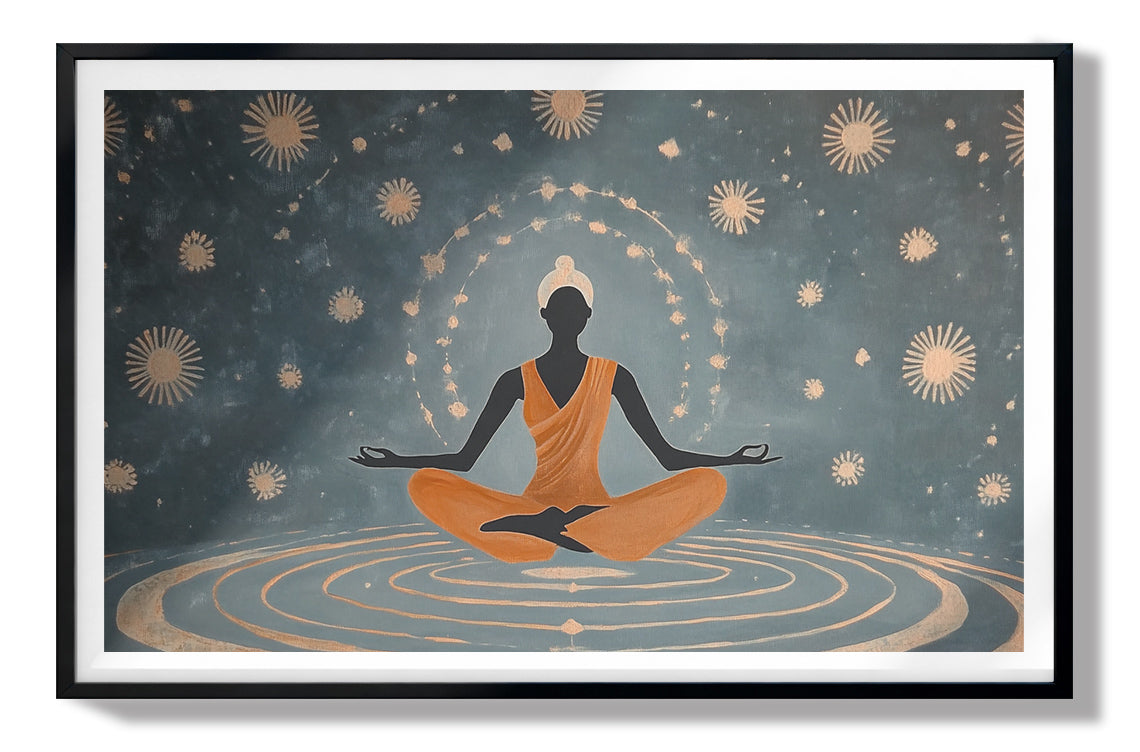 Black Woman Yoga Energy African American wall art view 67