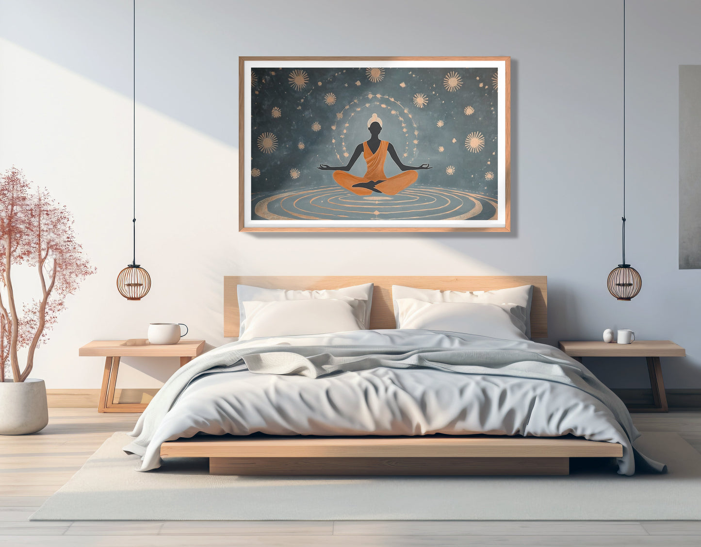 Black Woman Yoga Energy African American wall art view 81