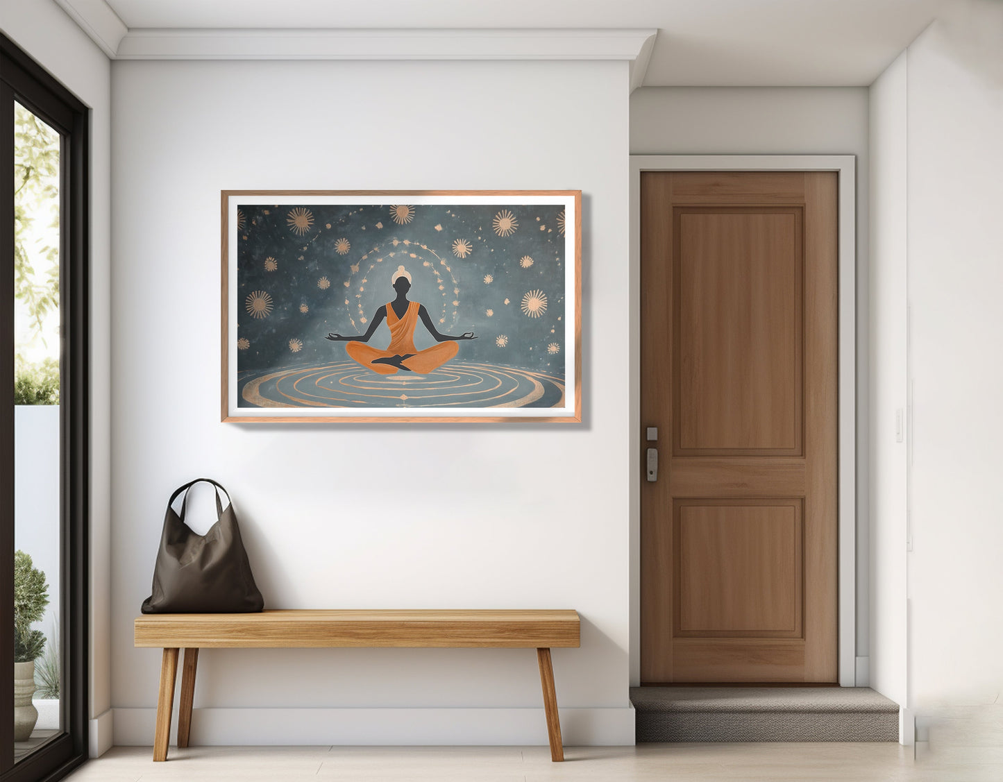 Black Woman Yoga Energy African American wall art view 83