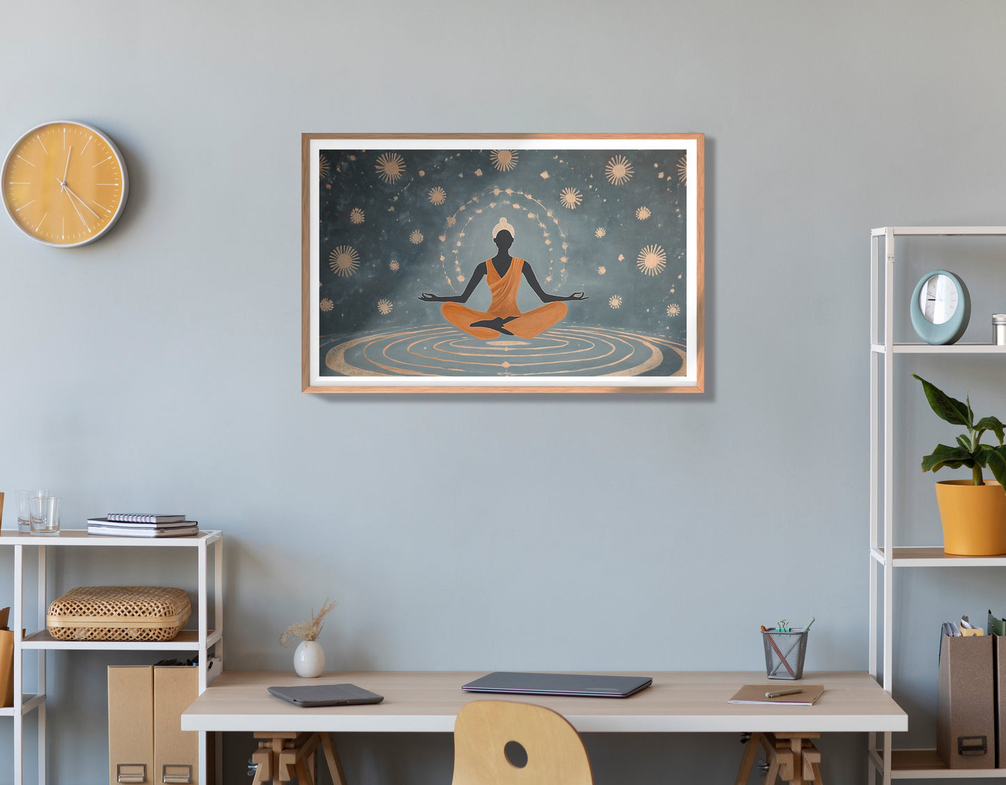 Black Woman Yoga Energy African American wall art view 84
