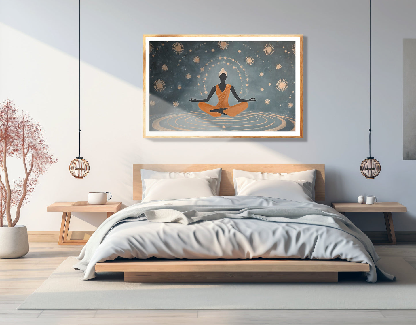 Black Woman Yoga Energy African American wall art view 75