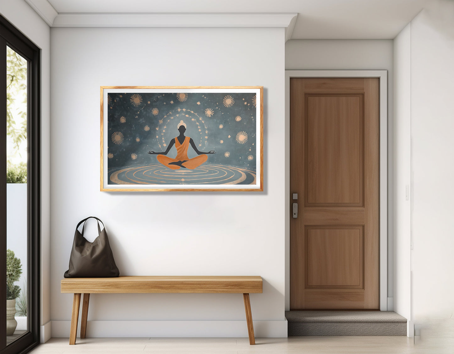 Black Woman Yoga Energy African American wall art view 77