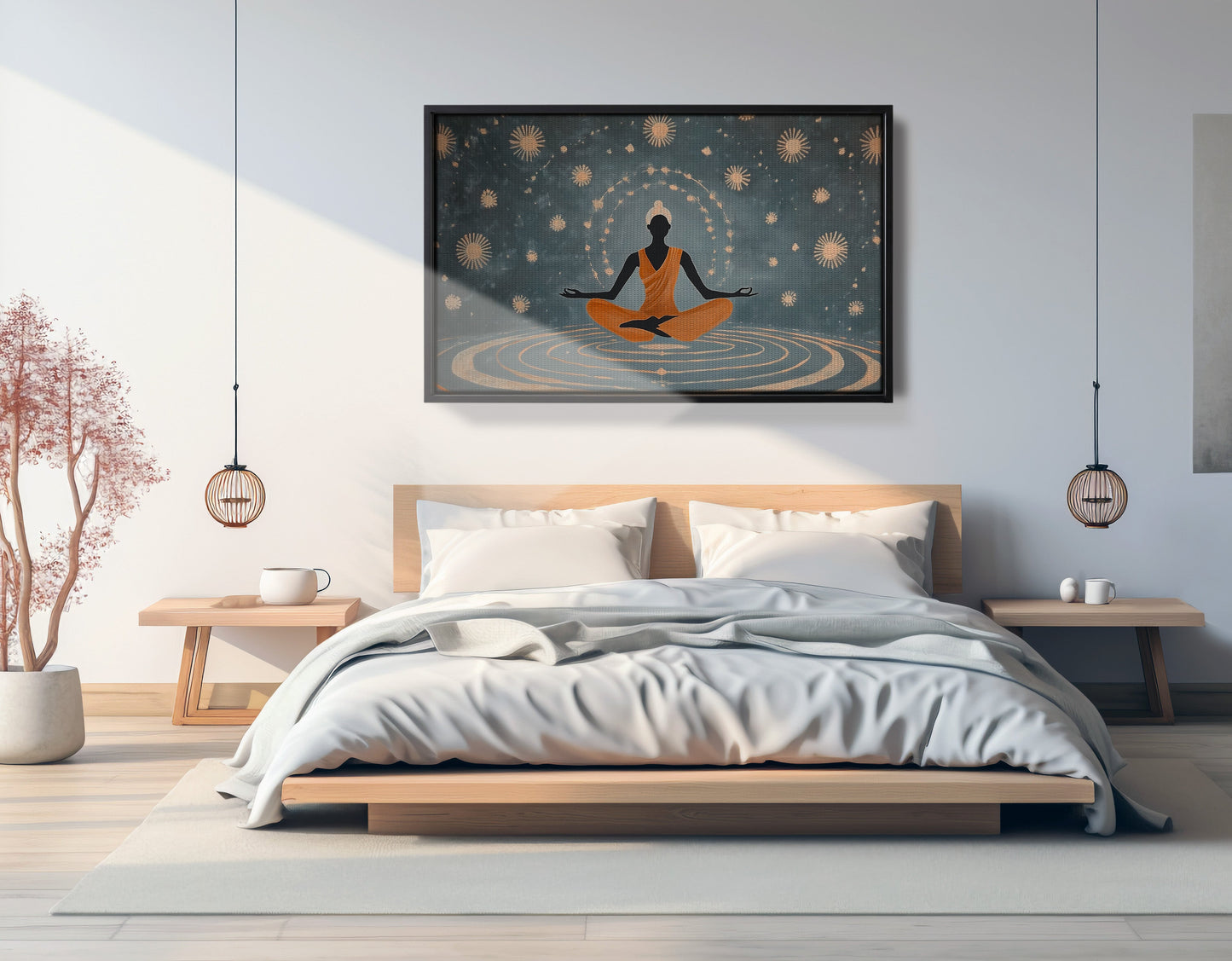 Black Woman Yoga Energy African American wall art view 27