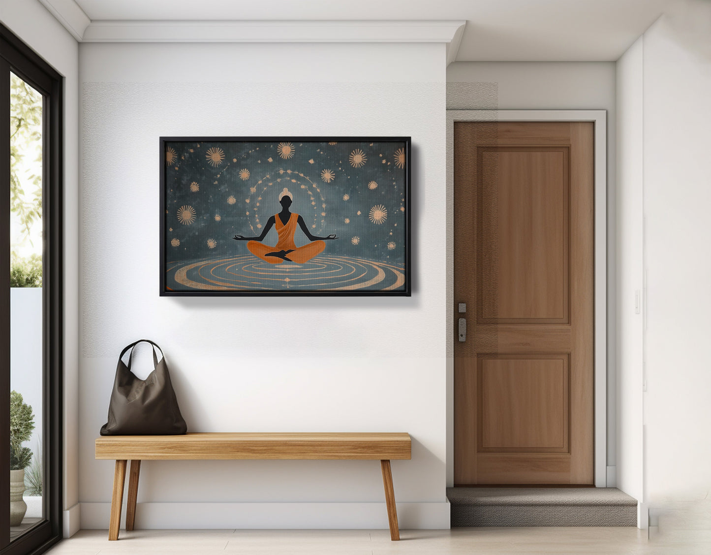 Black Woman Yoga Energy African American wall art view 29