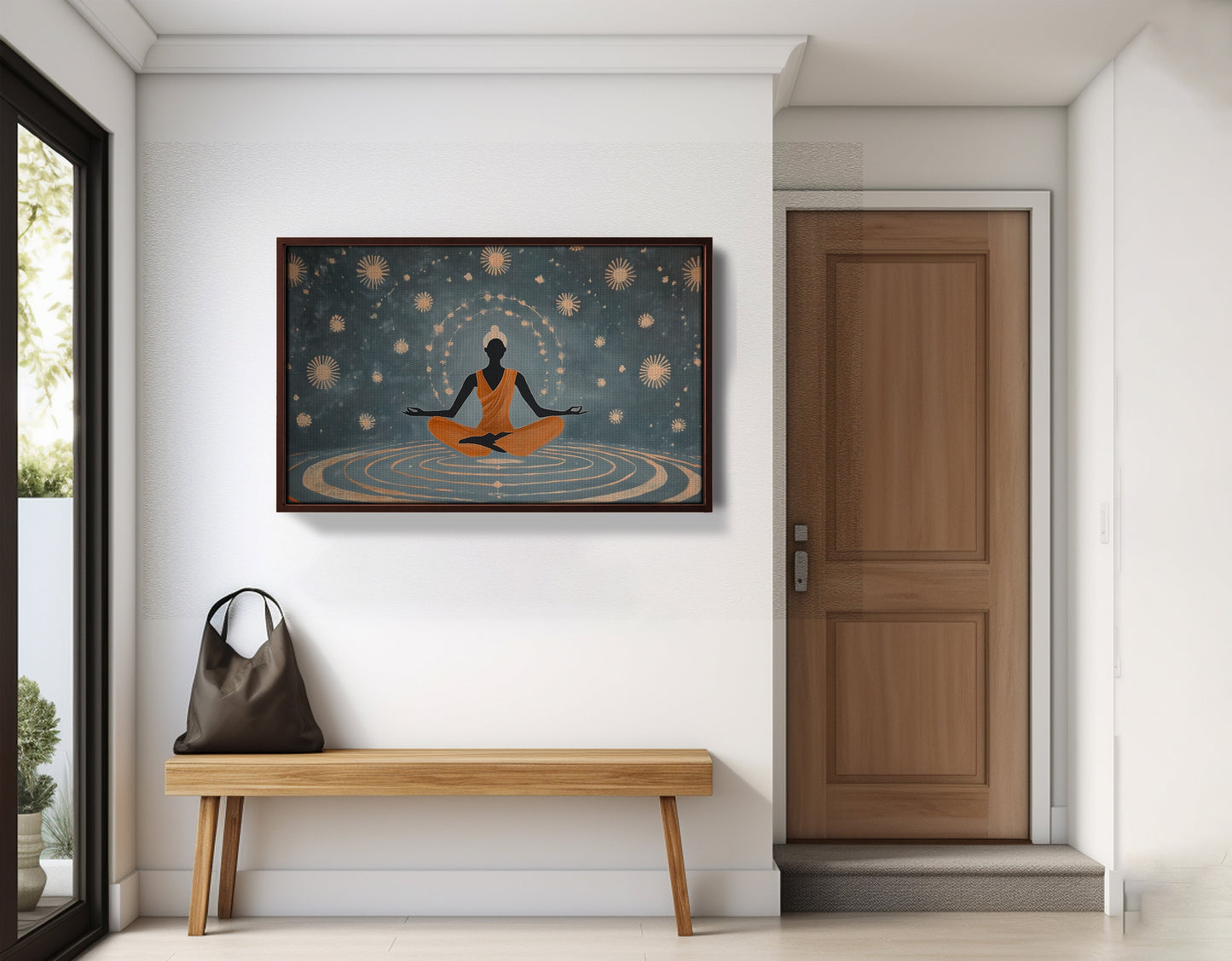 Black Woman Yoga Energy African American wall art view 35