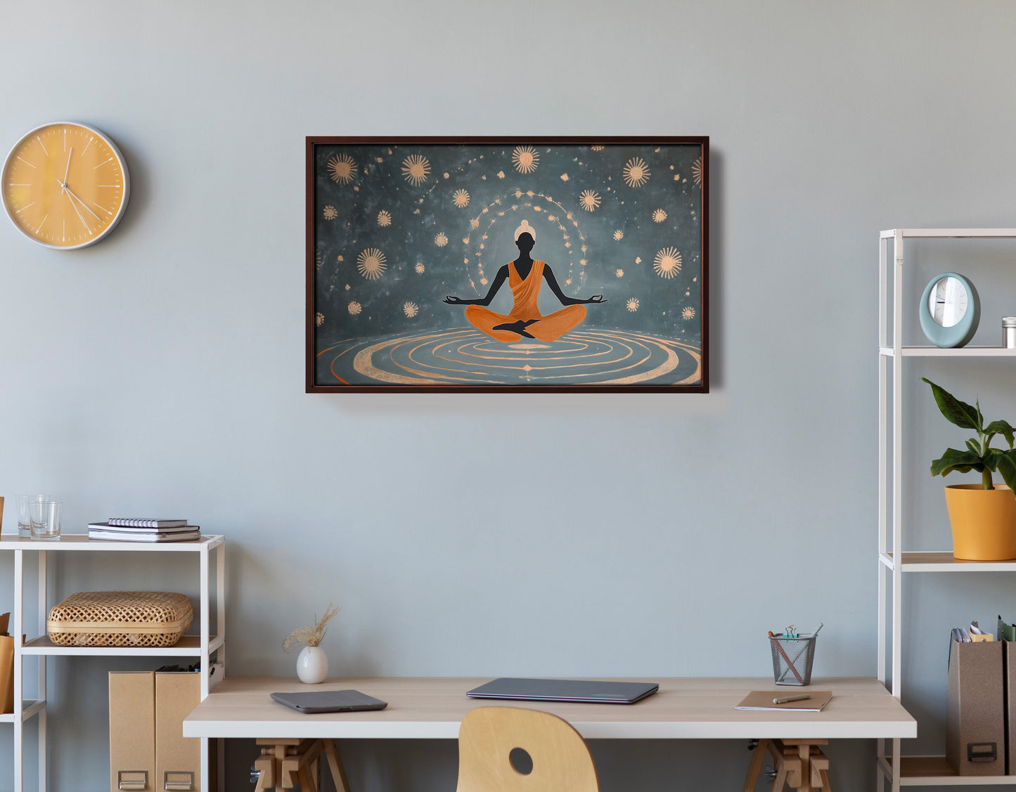 Black Woman Yoga Energy African American wall art view 36