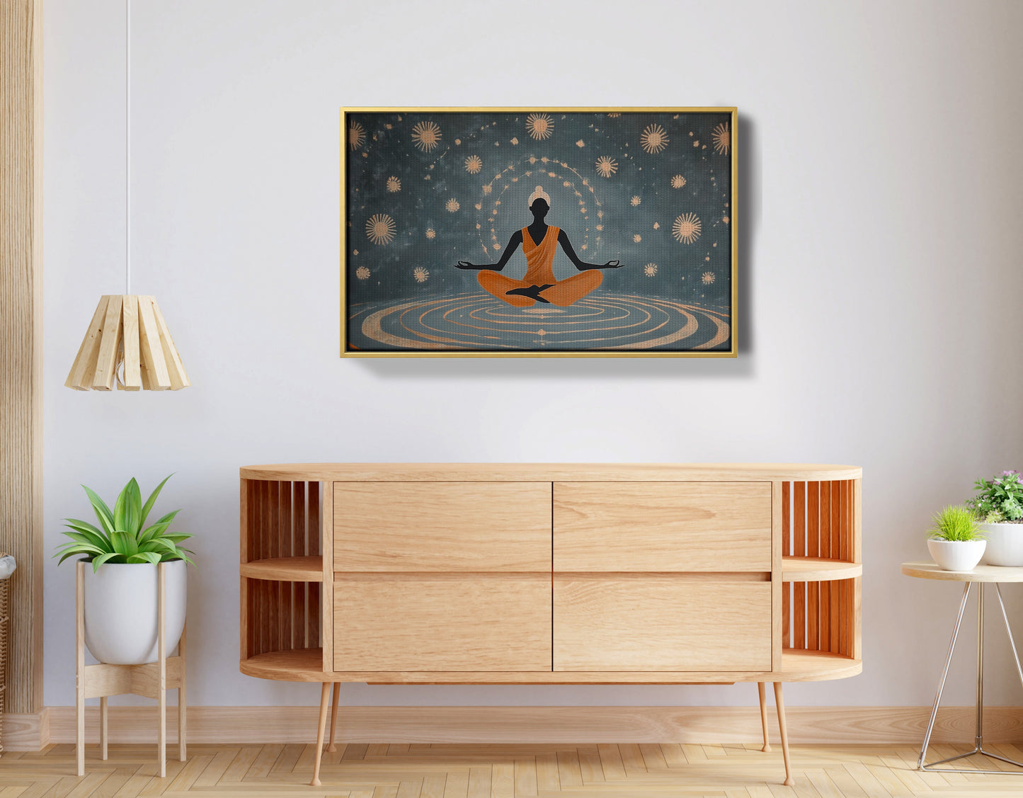 Black Woman Yoga Energy African American wall art view 38