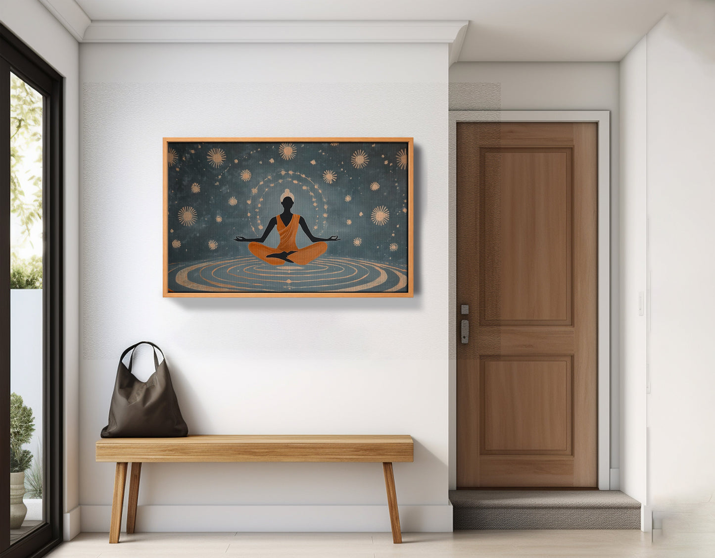 Black Woman Yoga Energy African American wall art view 47