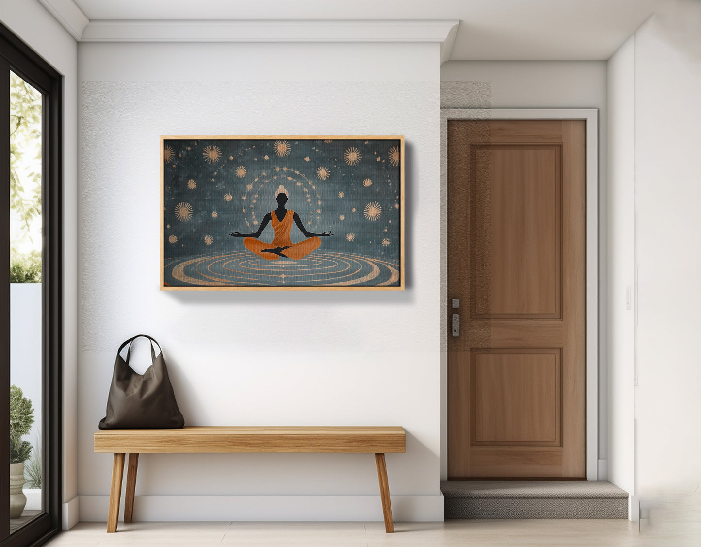 Black Woman Yoga Energy African American wall art view 53