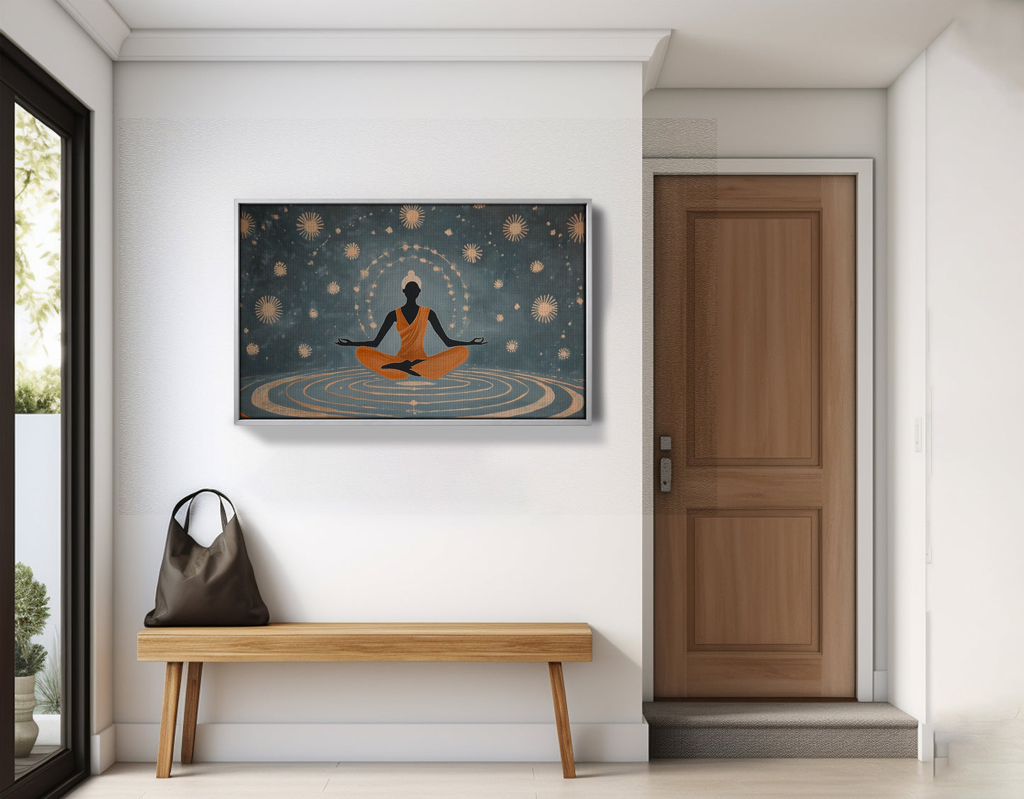 Black Woman Yoga Energy African American wall art view 59