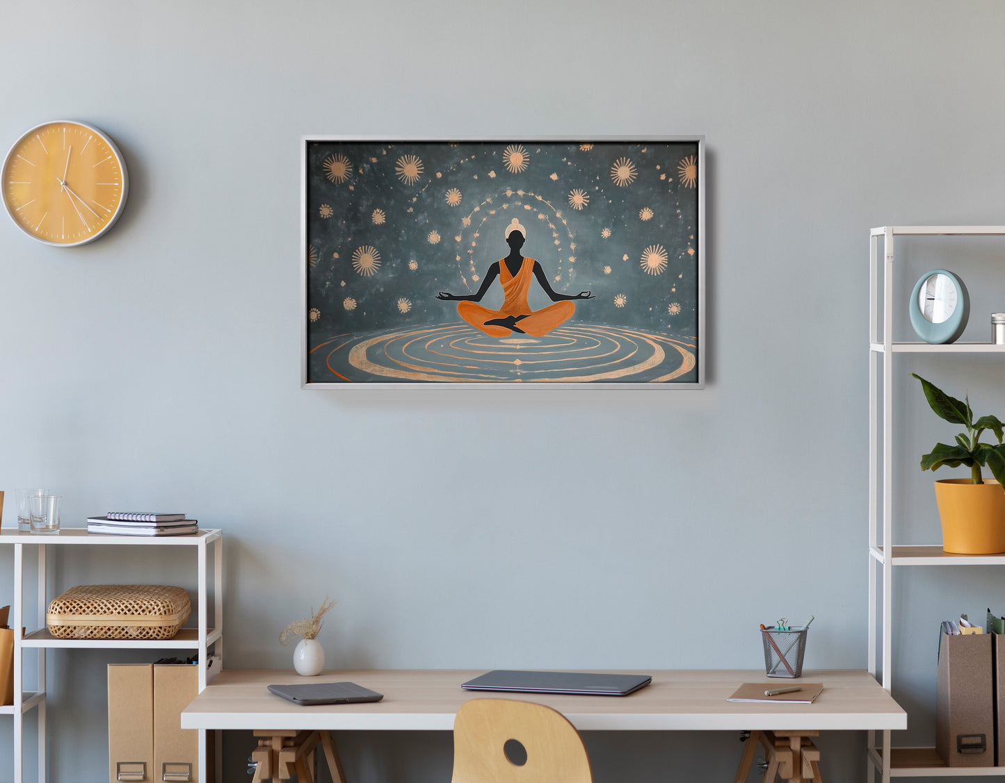 Black Woman Yoga Energy African American wall art view 60