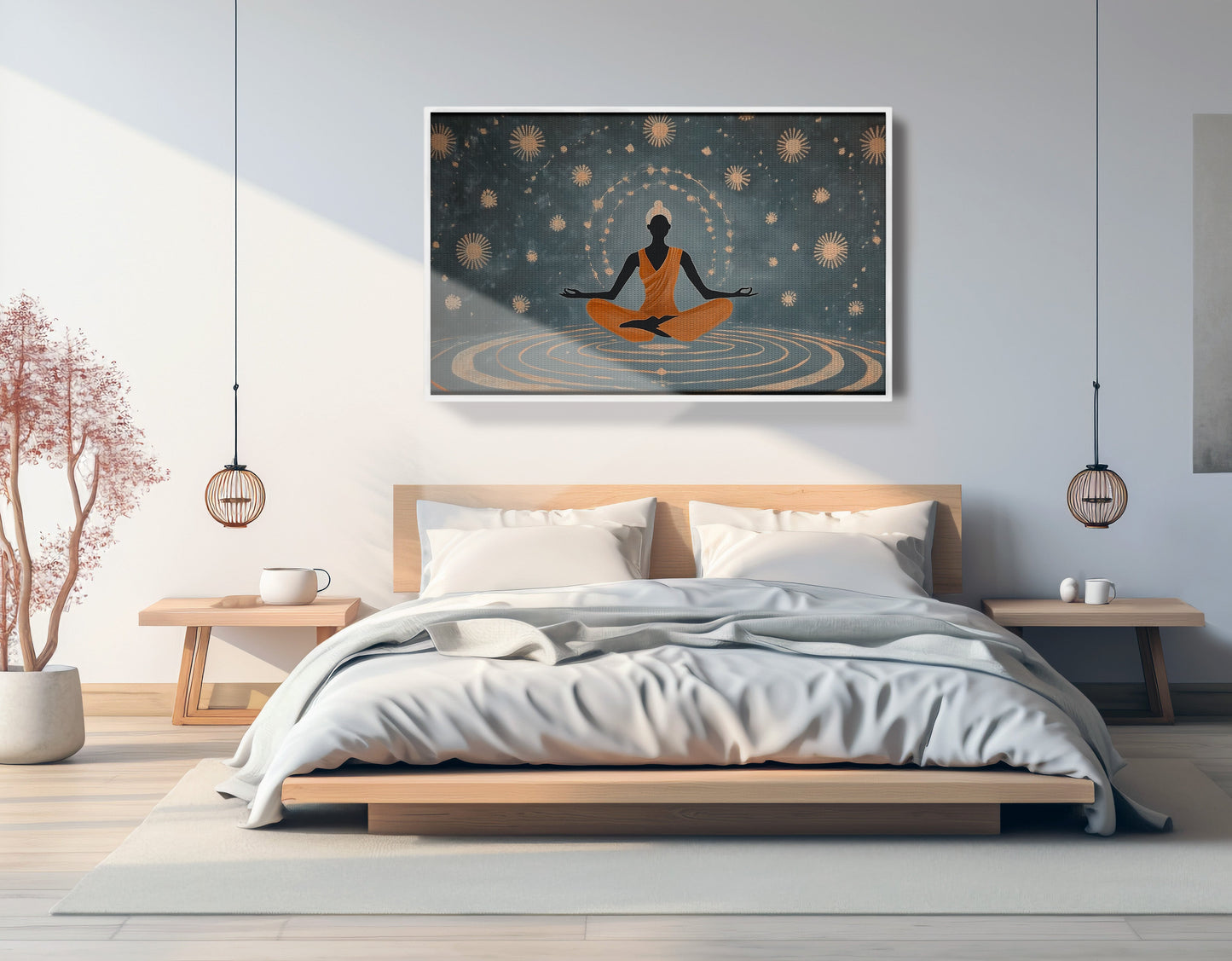 Black Woman Yoga Energy African American wall art view 63