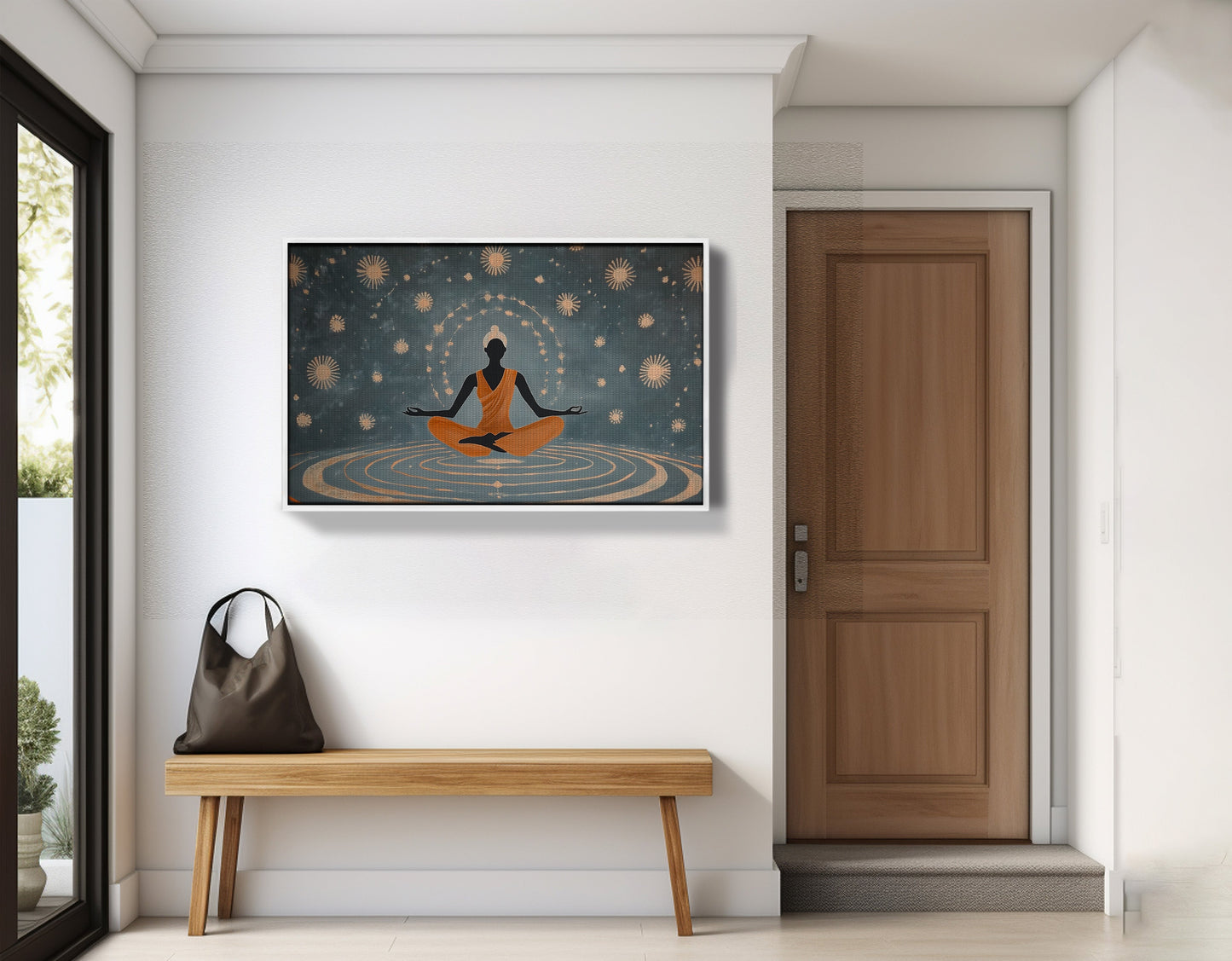 Black Woman Yoga Energy African American wall art view 65