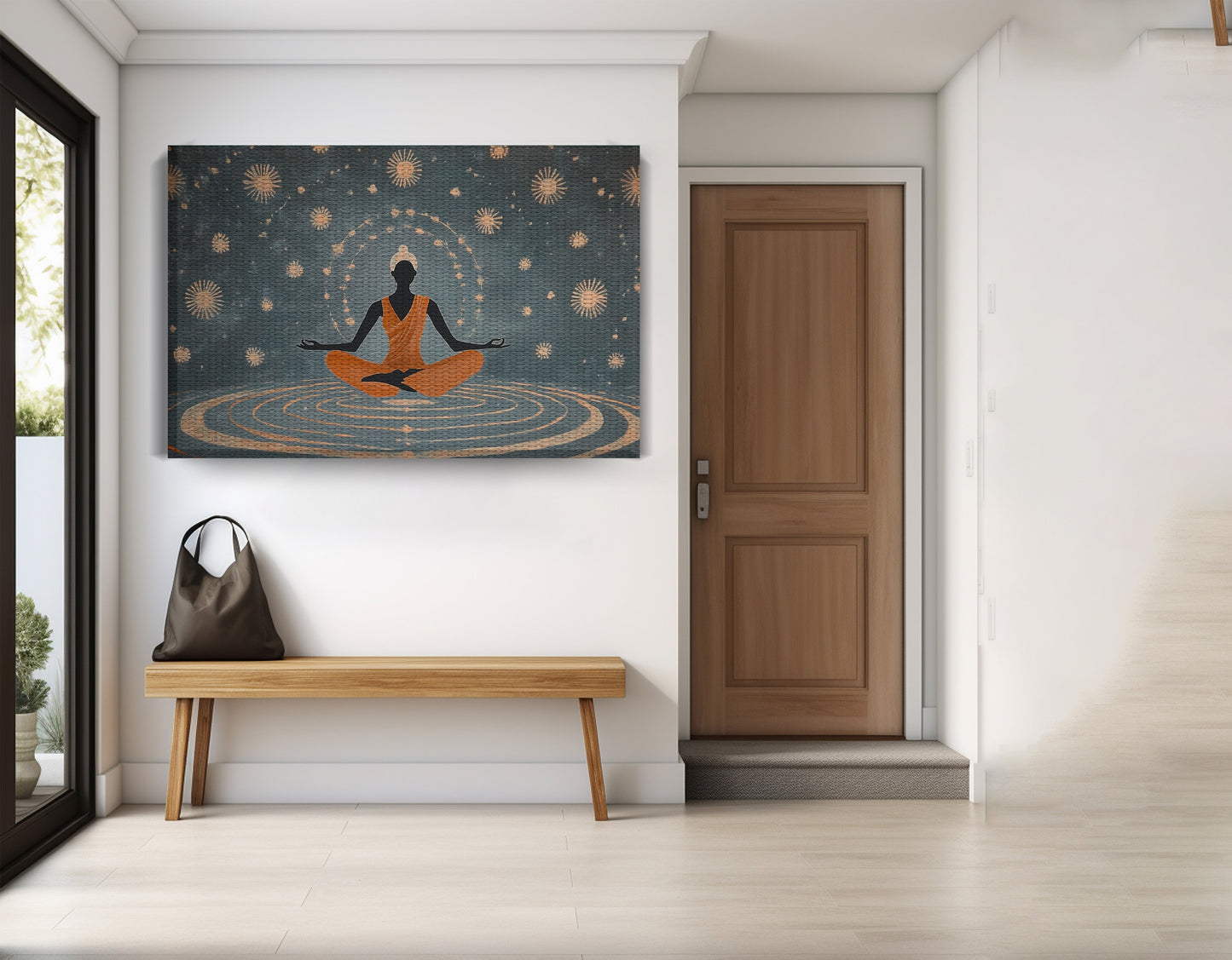 Black Woman Yoga Energy African American wall art view 17