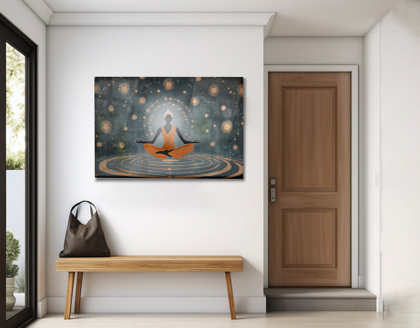 Black Woman Yoga Energy African American wall art view 23