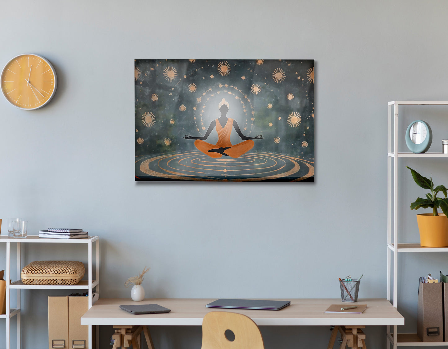 Black Woman Yoga Energy African American wall art view 24