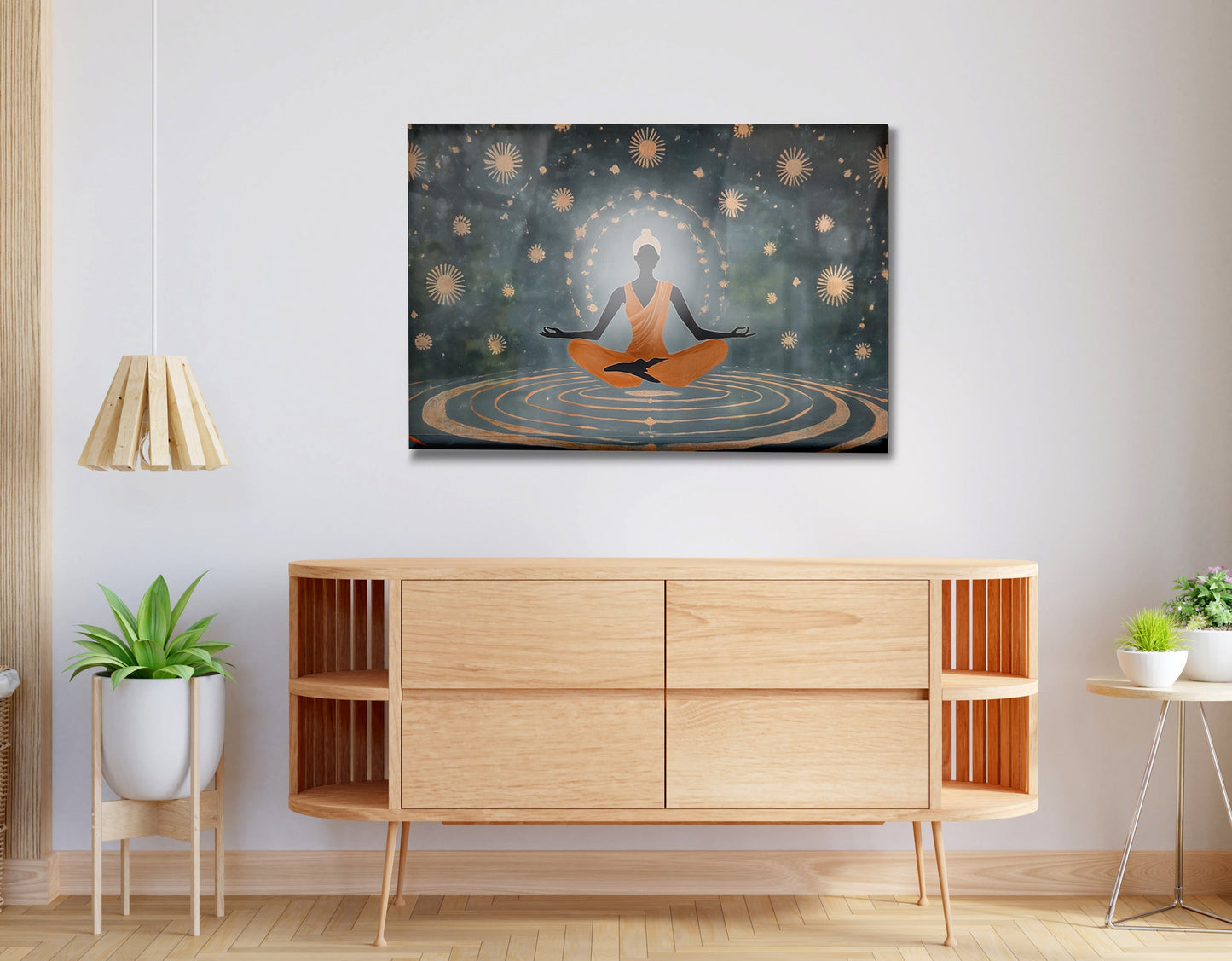Black Woman Yoga Energy African American wall art view 20