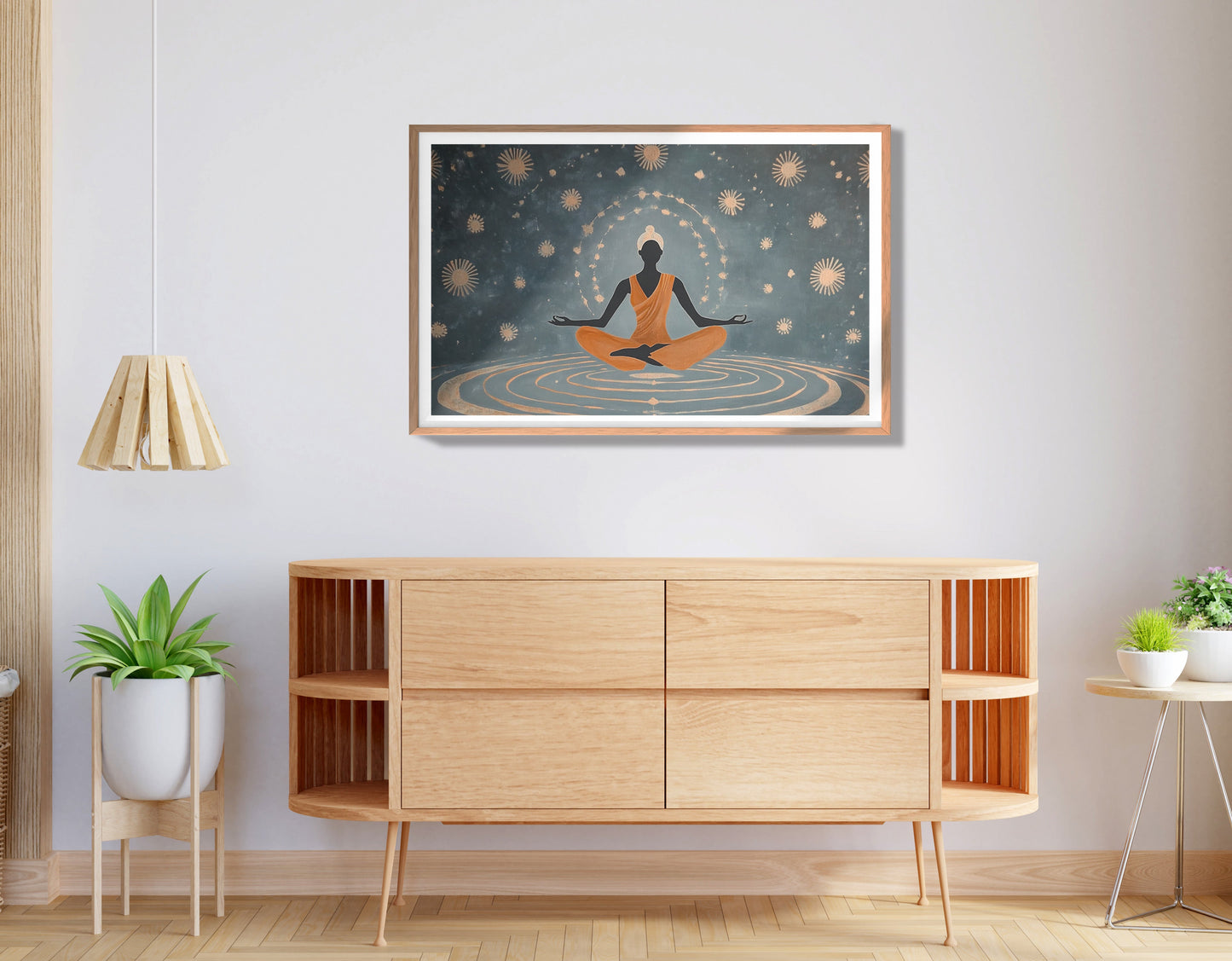 Black Woman Yoga Energy African American wall art view 80