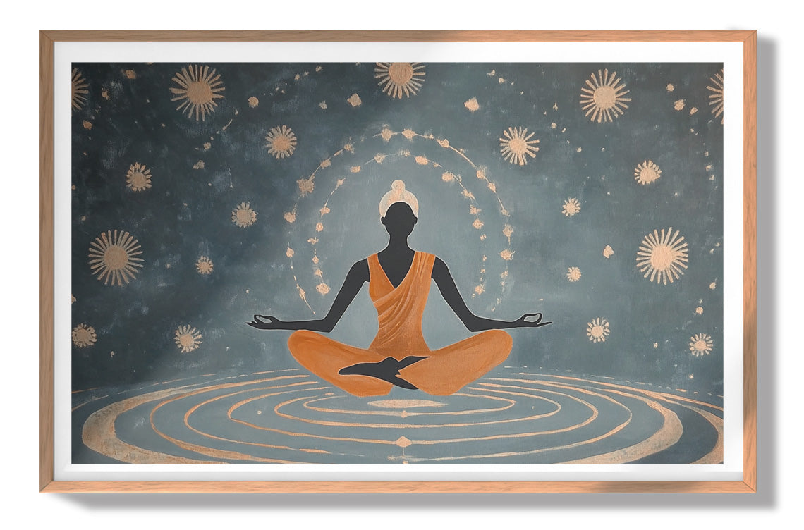 Black Woman Yoga Energy African American wall art view 79