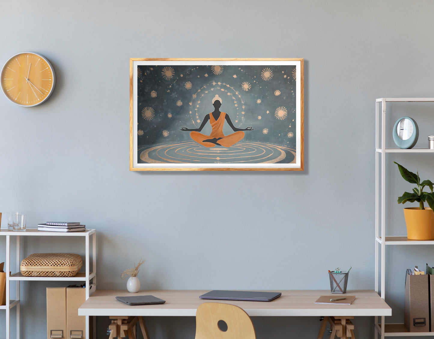 Black Woman Yoga Energy African American wall art view 78