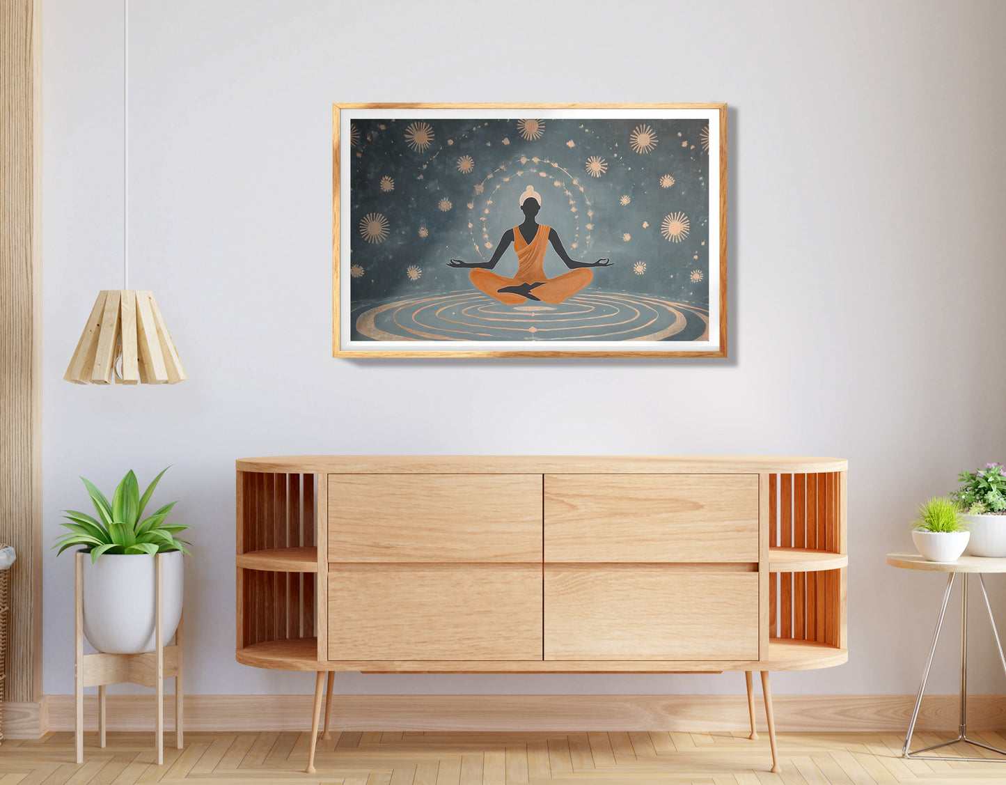 Black Woman Yoga Energy African American wall art view 74