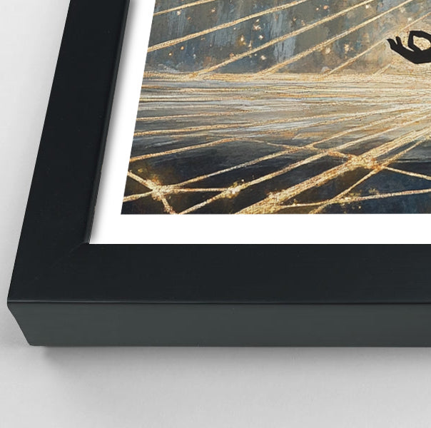 Black Woman Meditation Light African American wall art view 70