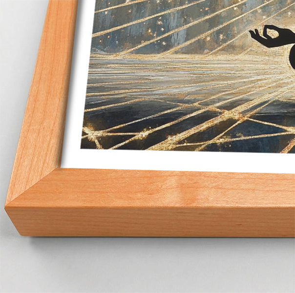 Black Woman Meditation Light African American wall art view 82