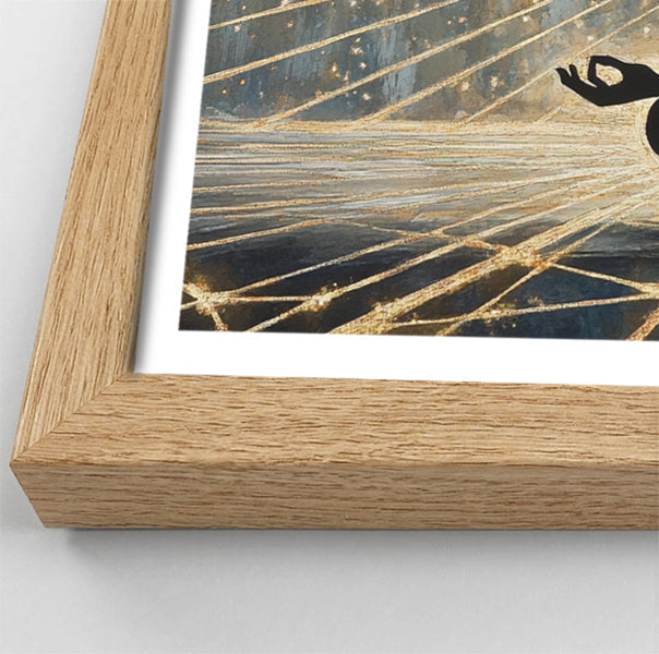 Black Woman Meditation Light African American wall art view 76