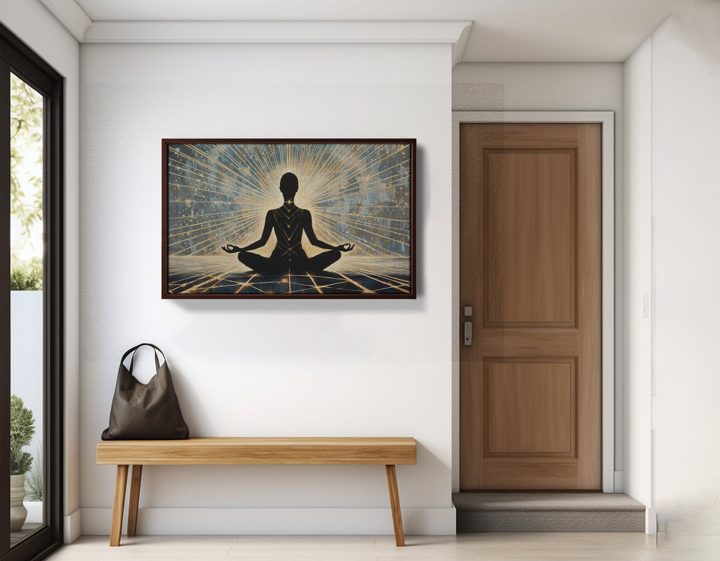 Black Woman Meditation Light African American wall art view 35