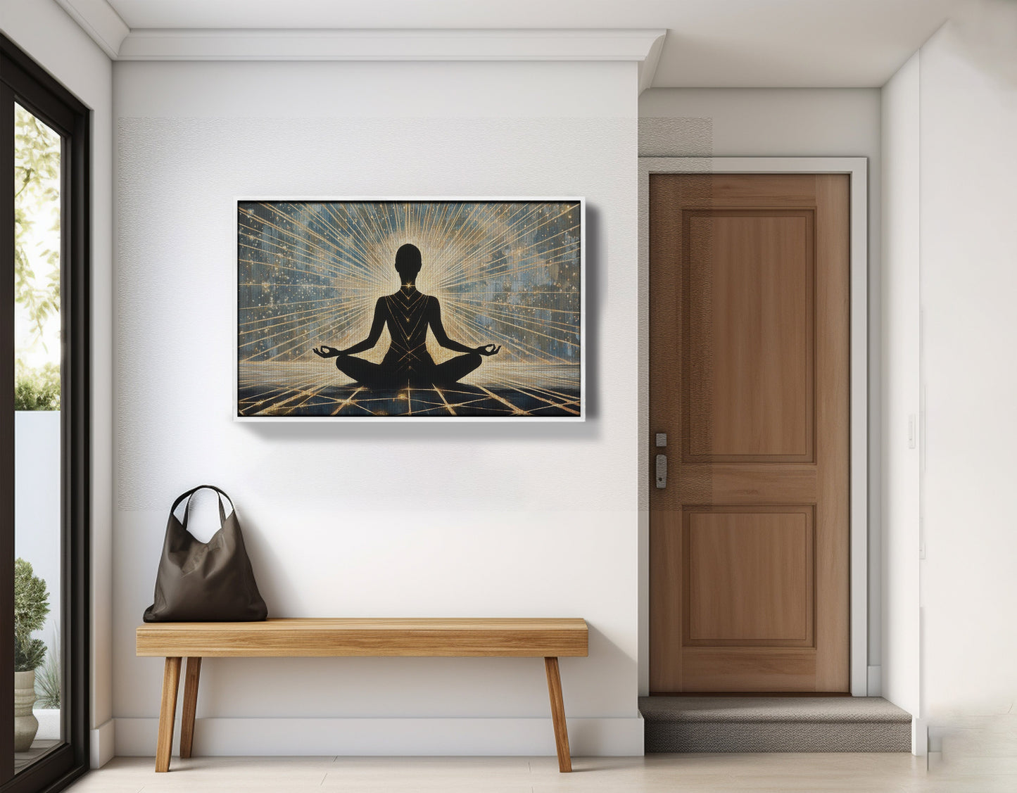 Black Woman Meditation Light African American wall art view 65