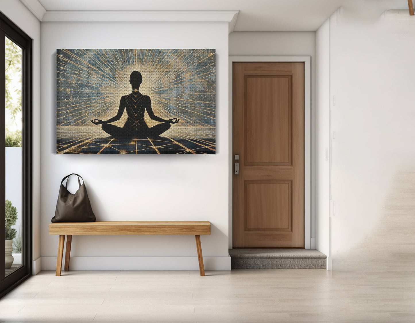 Black Woman Meditation Light African American wall art view 17