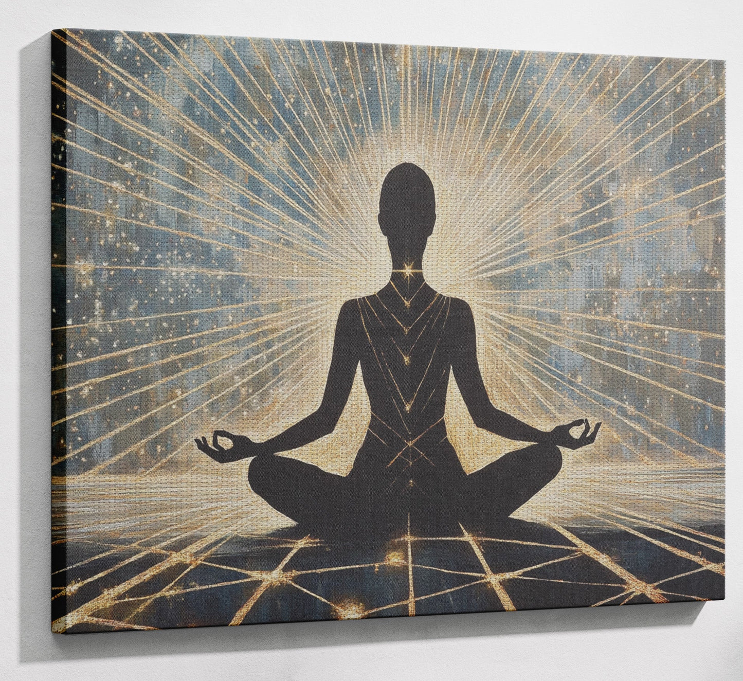 Black Woman Meditation Light African American wall art view 13