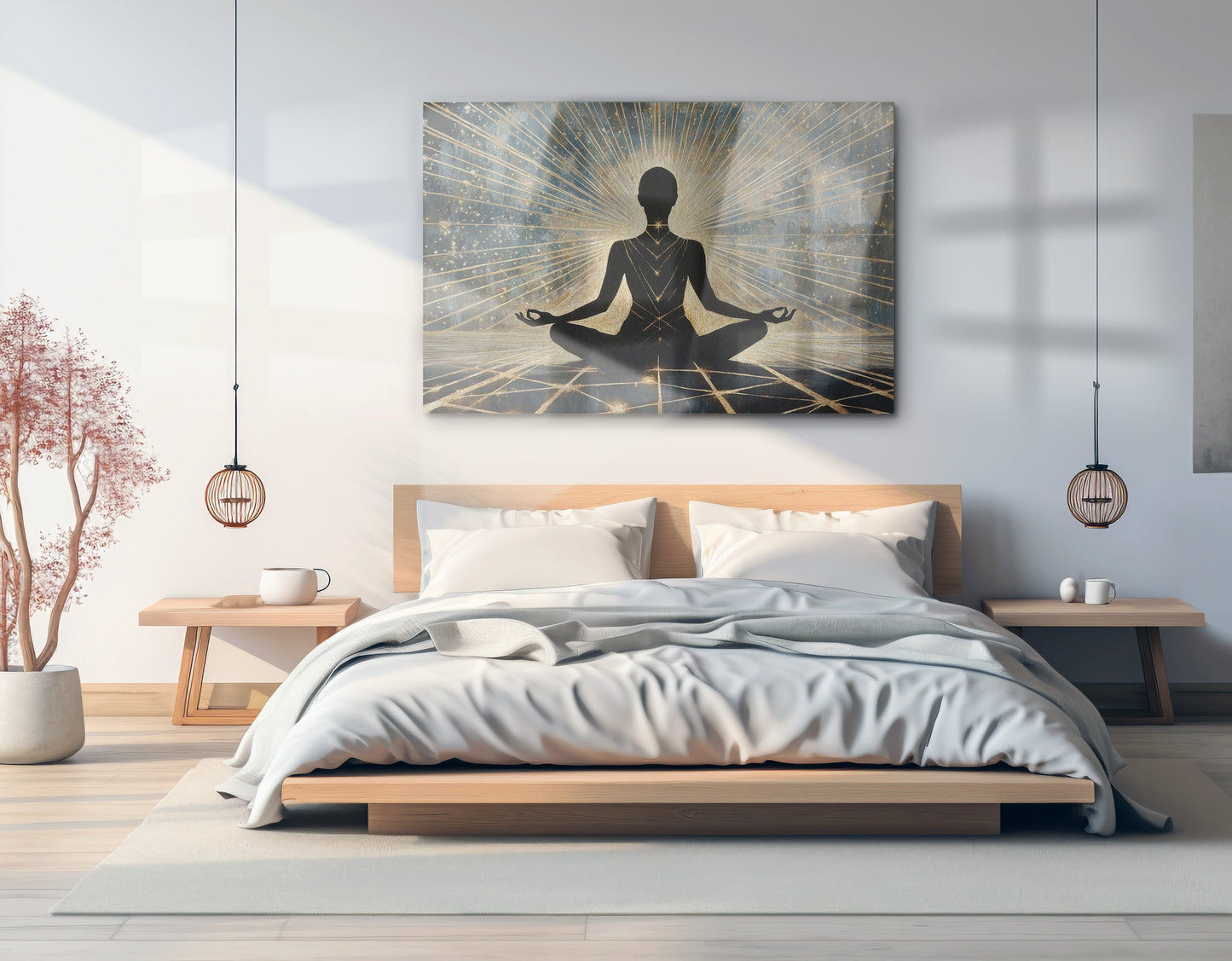 Black Woman Meditation Light African American wall art view 21