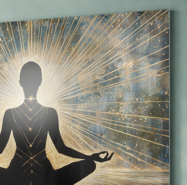 Black Woman Meditation Light African American wall art view 22