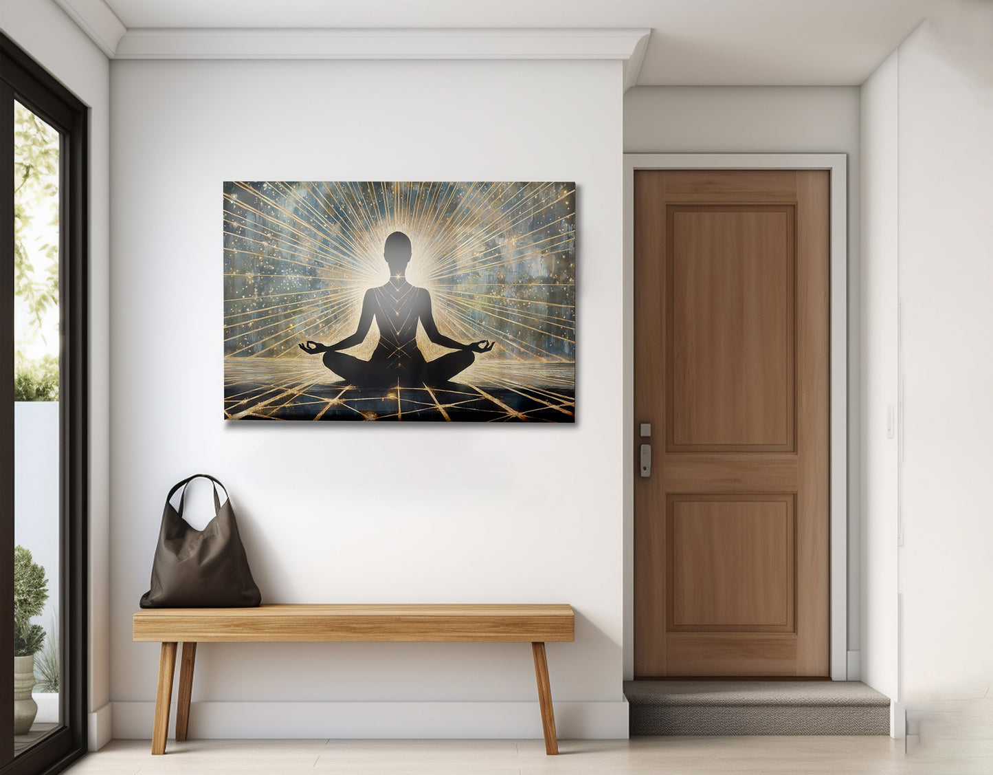 Black Woman Meditation Light African American wall art view 23