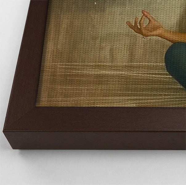 Black Woman Yoga Light African American wall art view 34