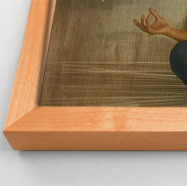 Black Woman Yoga Light African American wall art view 46