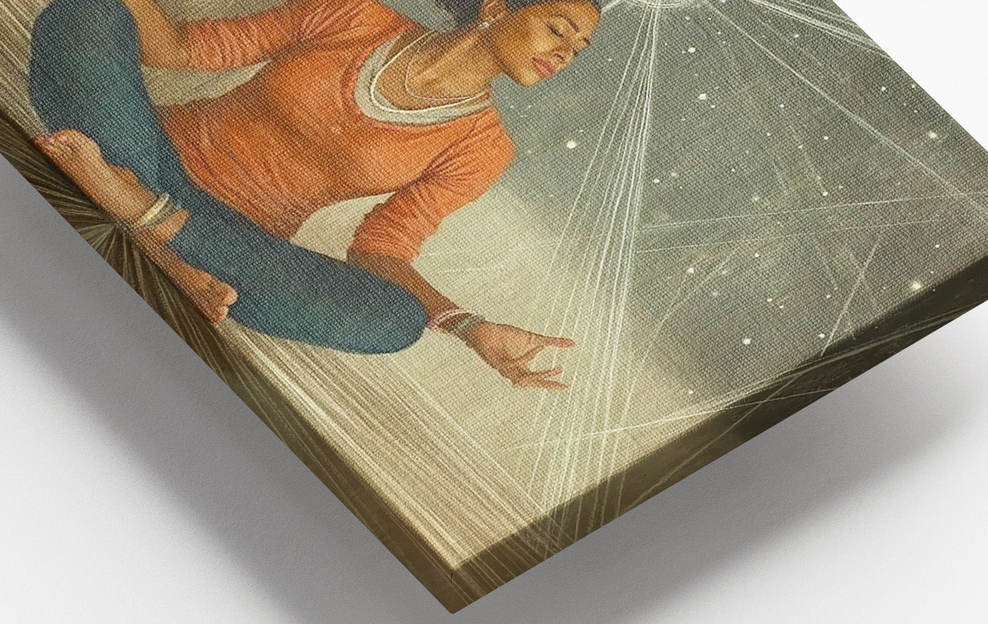 Black Woman Yoga Light African American wall art view 16