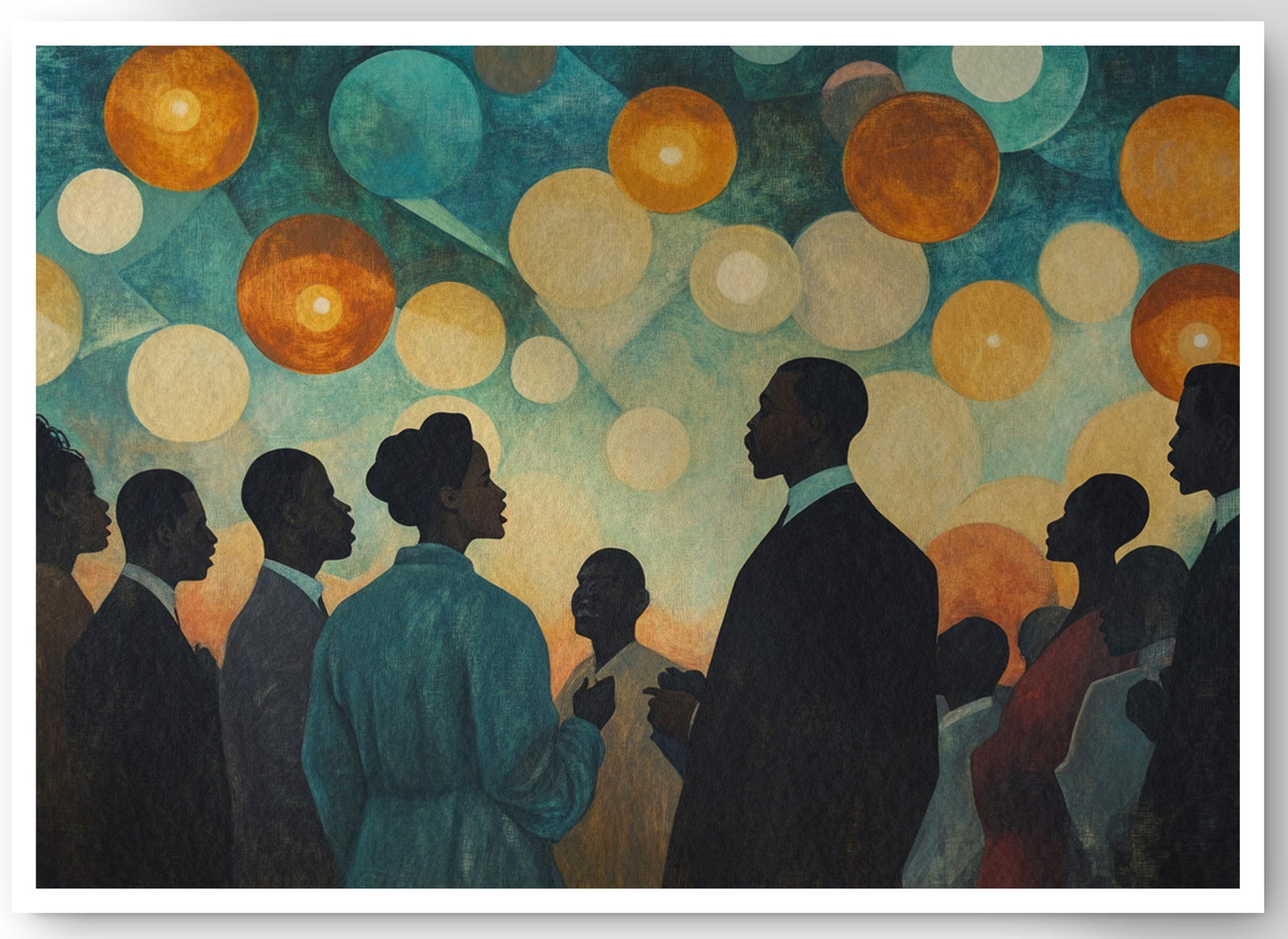 Black Community Celebration Black culture wall art canvas print by MoomZee Artwork