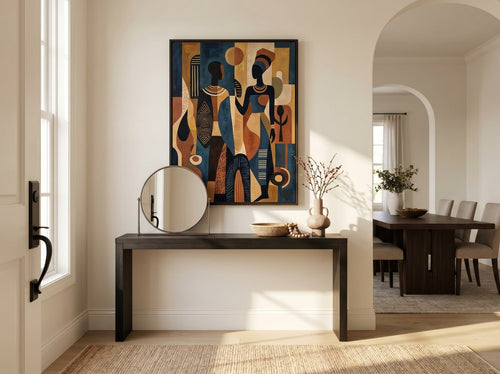 African American Dining Room Wall Art Ideas: Entryway
