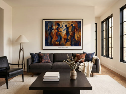 African American Framed Wall Art for Elegant Interiors: Living room